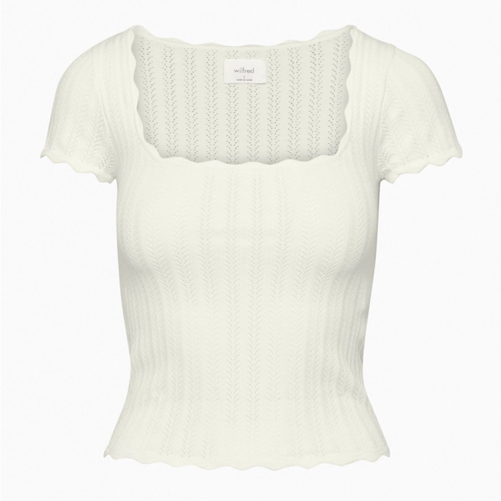 Wilfred Parcel Knit Top in Beige